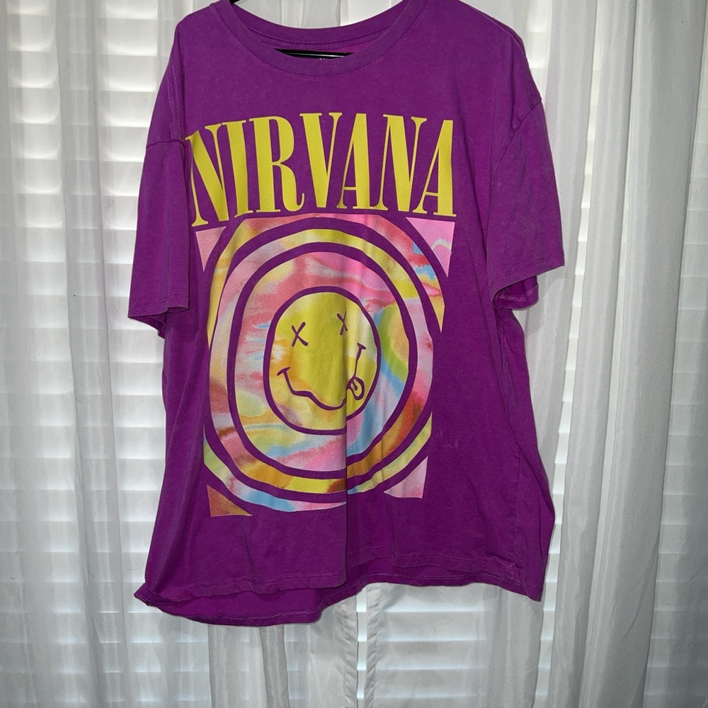 Purple Nirvana Graphic T-Shirt